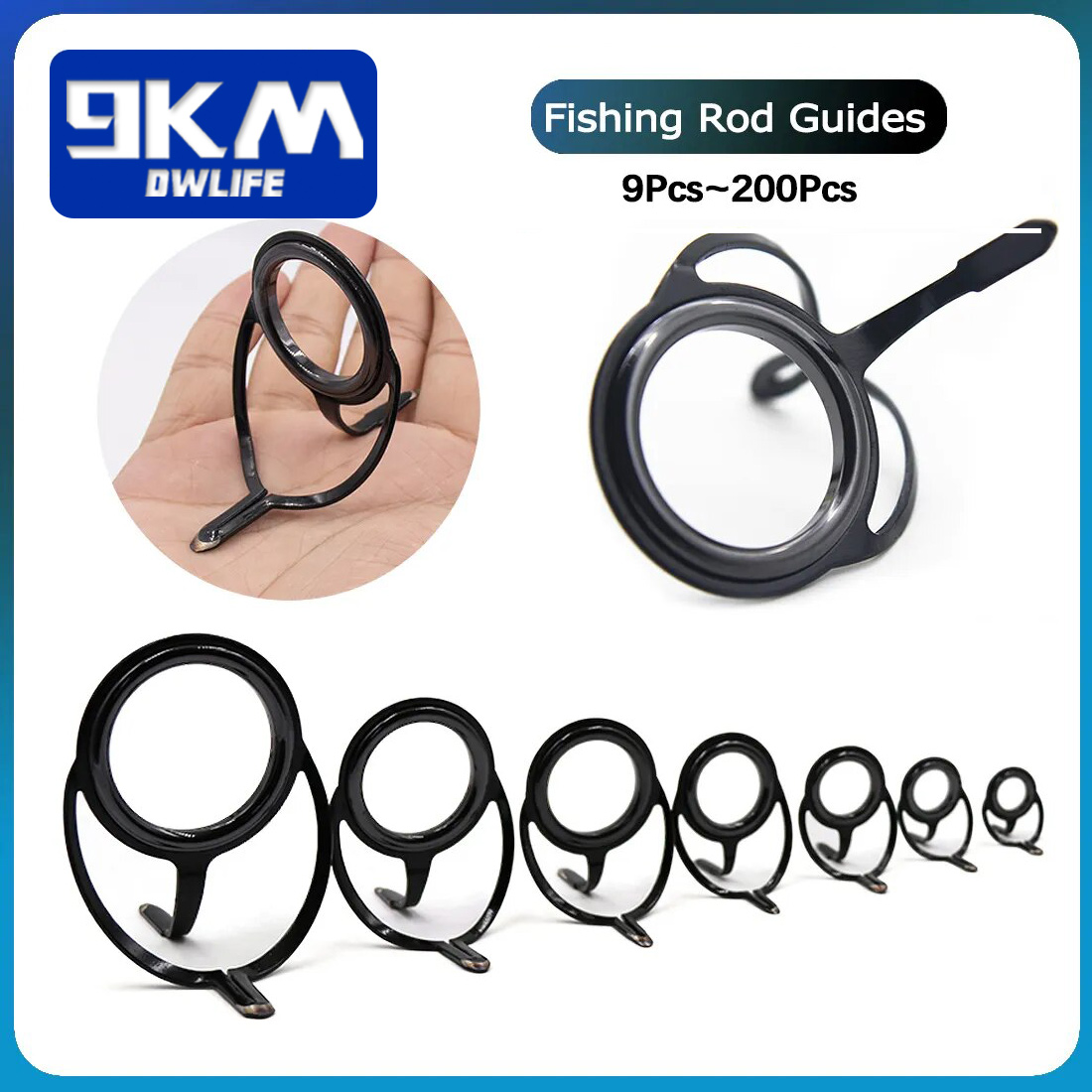 Fishing Rod Guide Replacement - Zestaw naprawczy wędki Elementy konstrukcyjne wędki