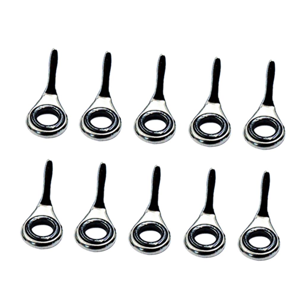 Fishing Rod Guide Replacement - Zestaw 10 teleskopowych przelotek do wędki,