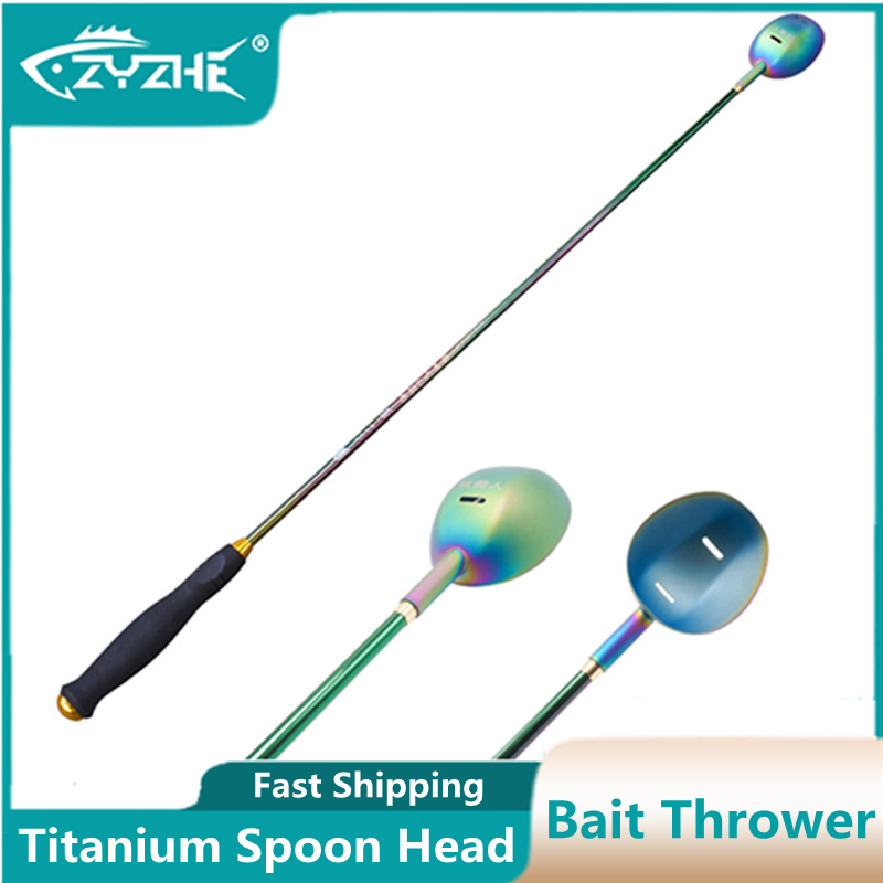 Fishing Rod Carbon Fiber - Wyrzutnik przynęt ZYZHE z tytanową główką,