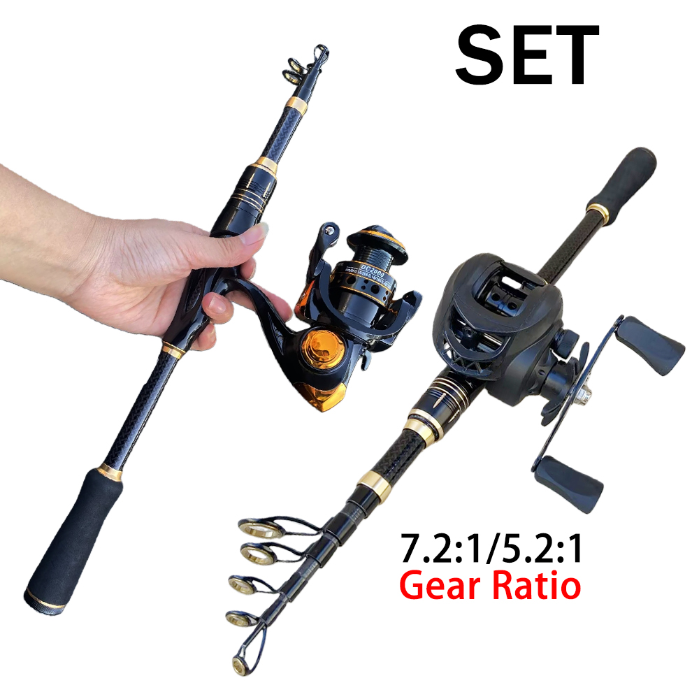 Fishing Rod Combo - Zestaw wędkarski: Krótka wędka z kołowrotkiem,