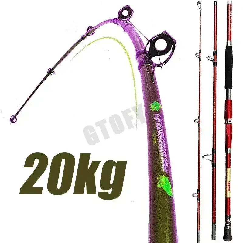 Fishing Rod Surf - Wędka spinningowa 3-częściowa przenośna 1.8M 2.1M