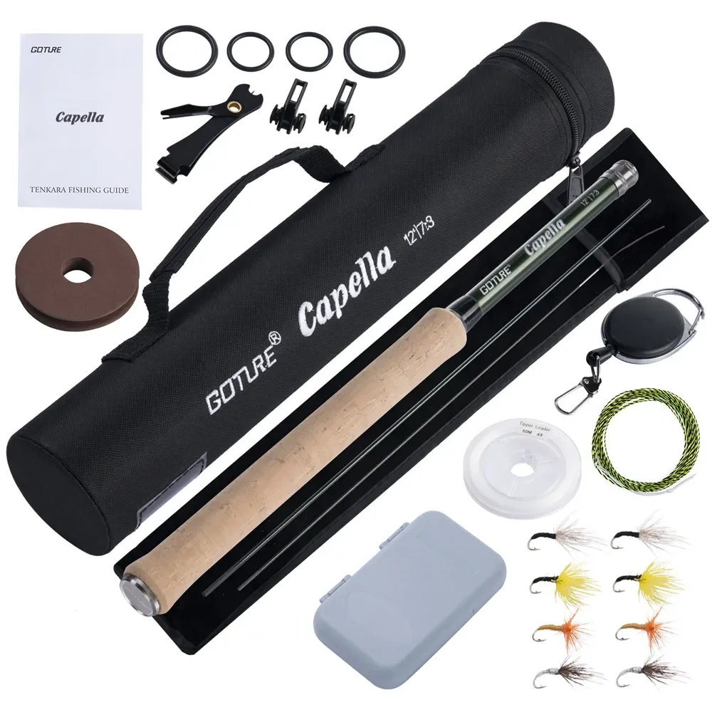 Fishing Rod Carbon Fiber - Goture 12FT Klasyczny zestaw wędkarski Tenkara