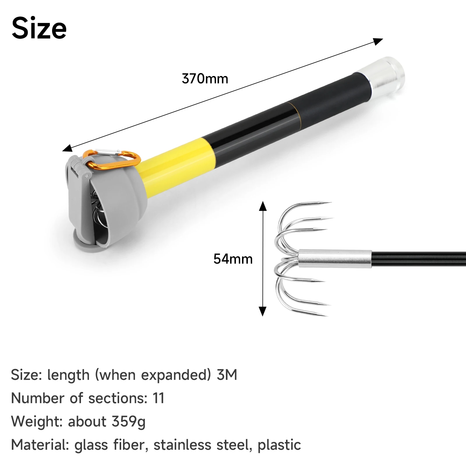 Hak na kalmary SANLIKE ze stal – Fishing Rod Carbon Fiber recenzja i cena