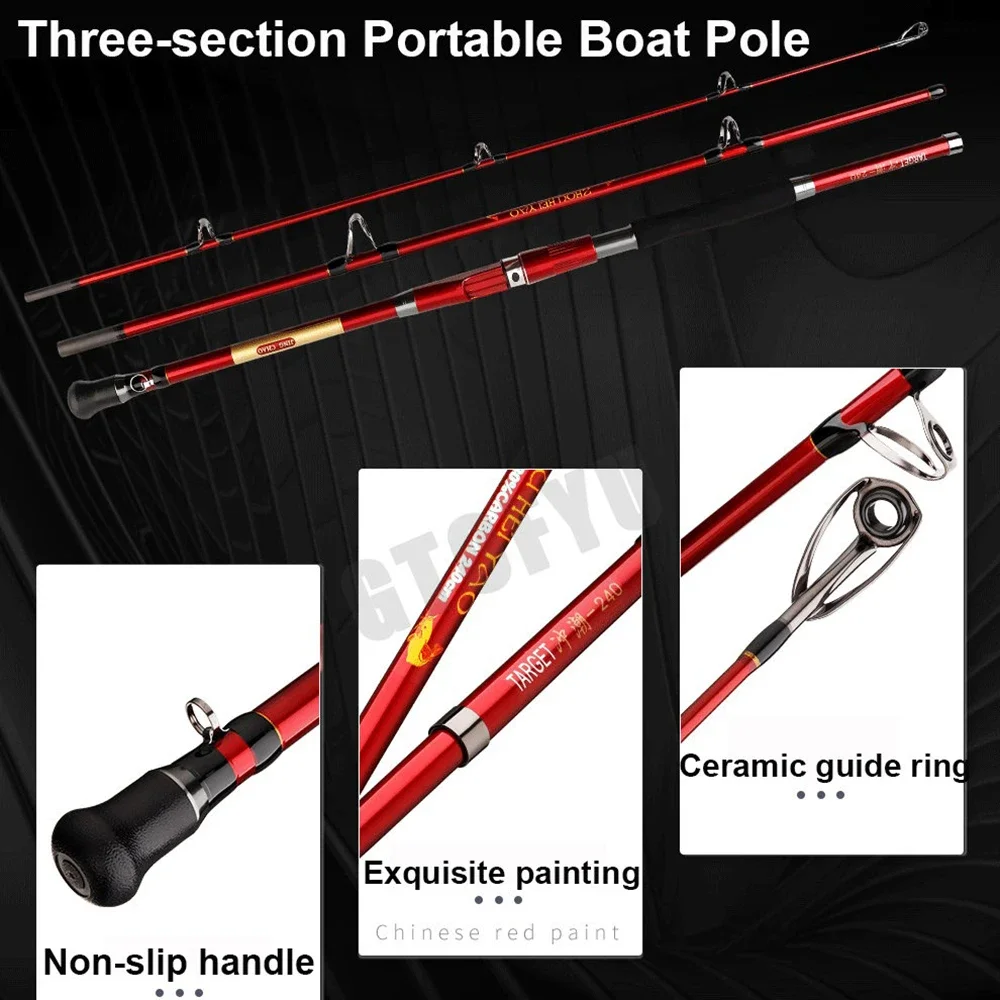 Wędka spinningowa 3-częściowa  – Fishing Rod Surf recenzja i cena