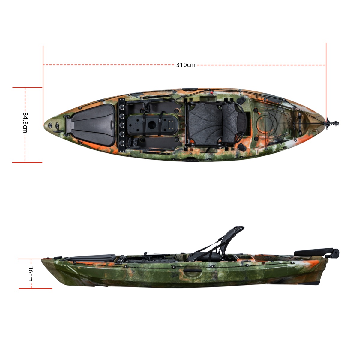 Kajak wędkarski LSF First-clas – Fishing Rod Holder recenzja i cena